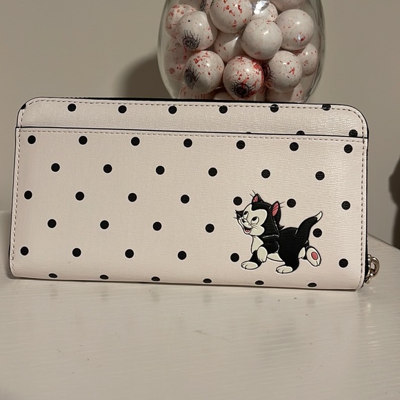 KATE SPADE DISNEY POLKA DOT LARGE CONTINENTAL WALLET Minnie Mouse - Picture 9 of 11